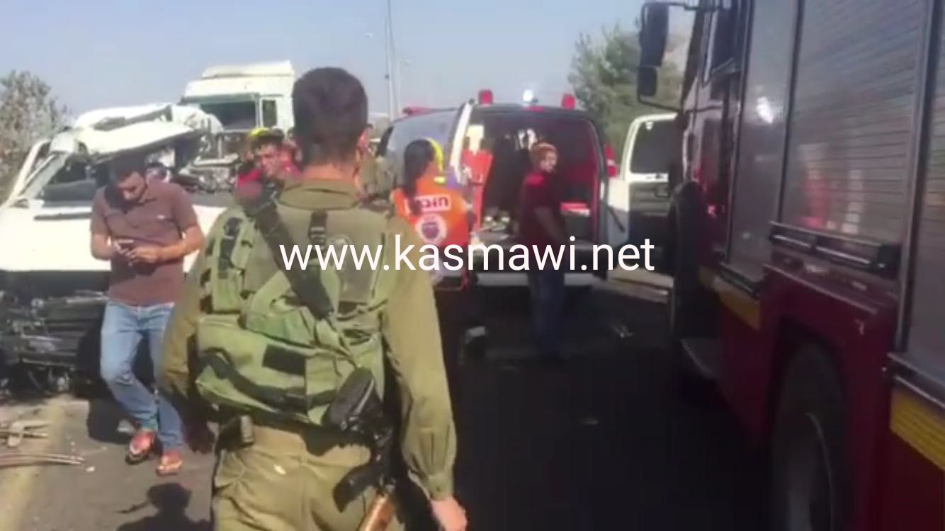 بالفيديو: مصرع 5 عمال فلسطينيين وإصابة آخرين جرّاء حادث طرق دامٍ قرب بلدة برطعة